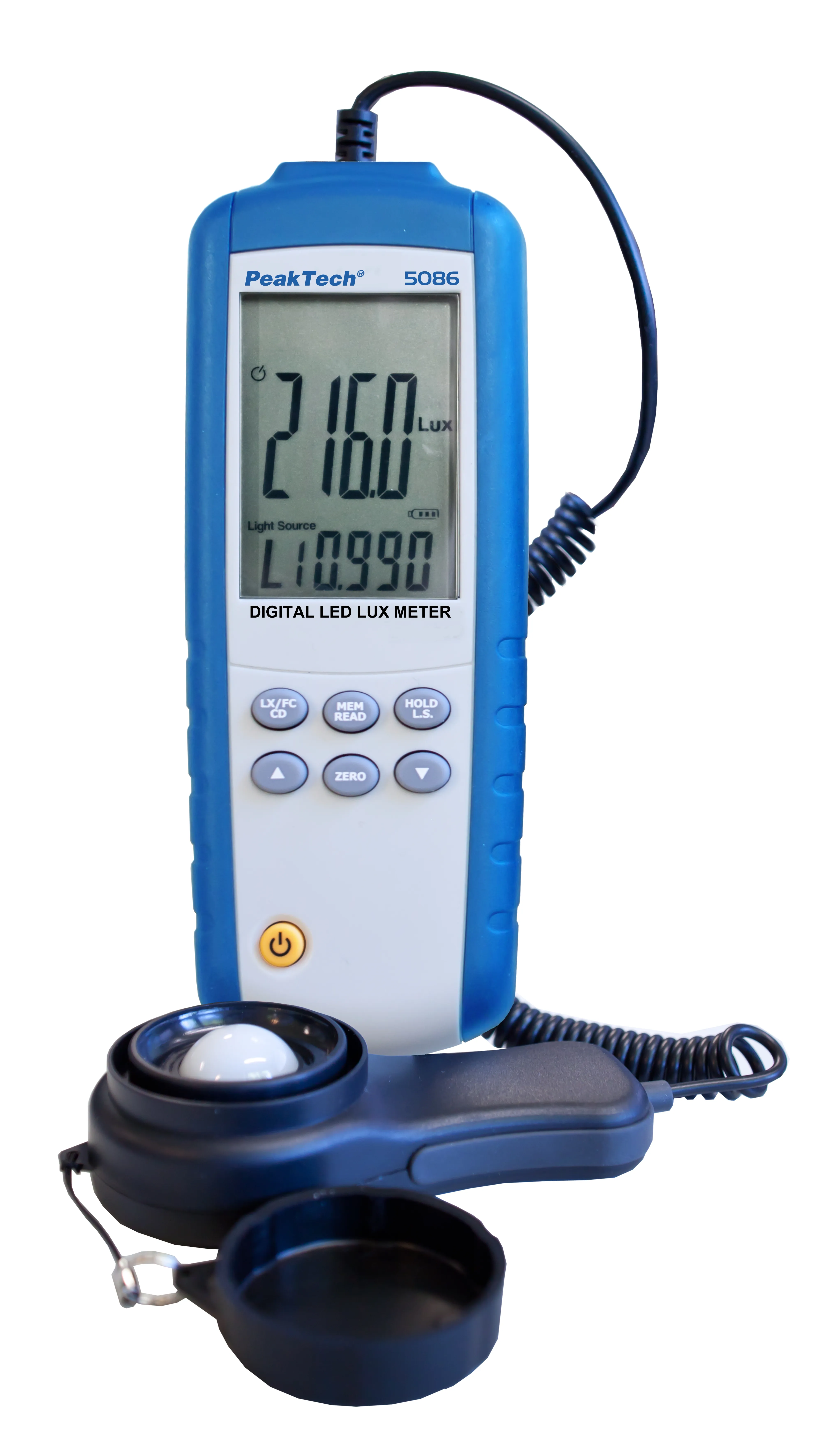 [149361] PeakTech® Digital LED Lux Meter, 3 3/4-digit