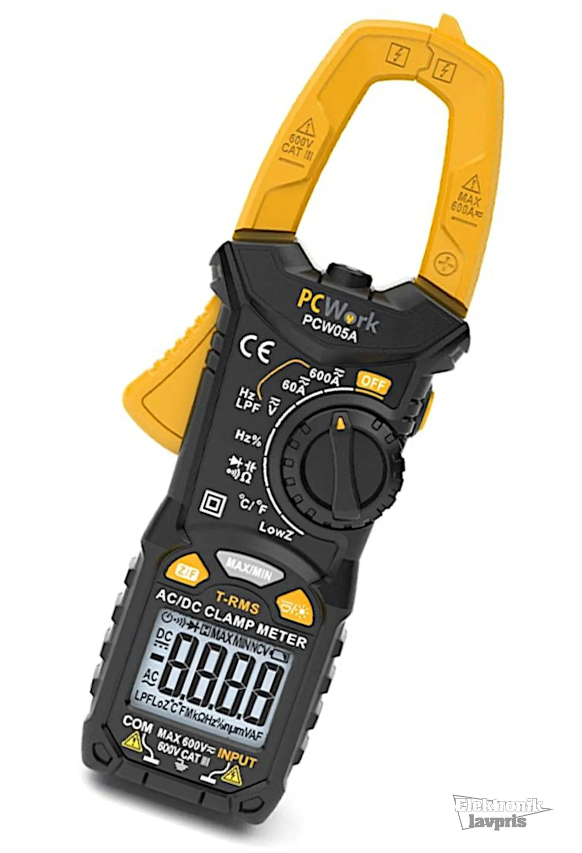 [149365] PCWork PCW05A Digital Tangmeter, 600ACA/DCA, True RMS
