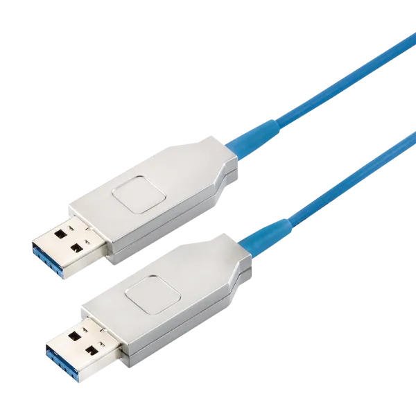 [149684] Optiske Hybrid USB 3.0 cable, USB-A/M to USB-A/M, AOC,blue, 10 m