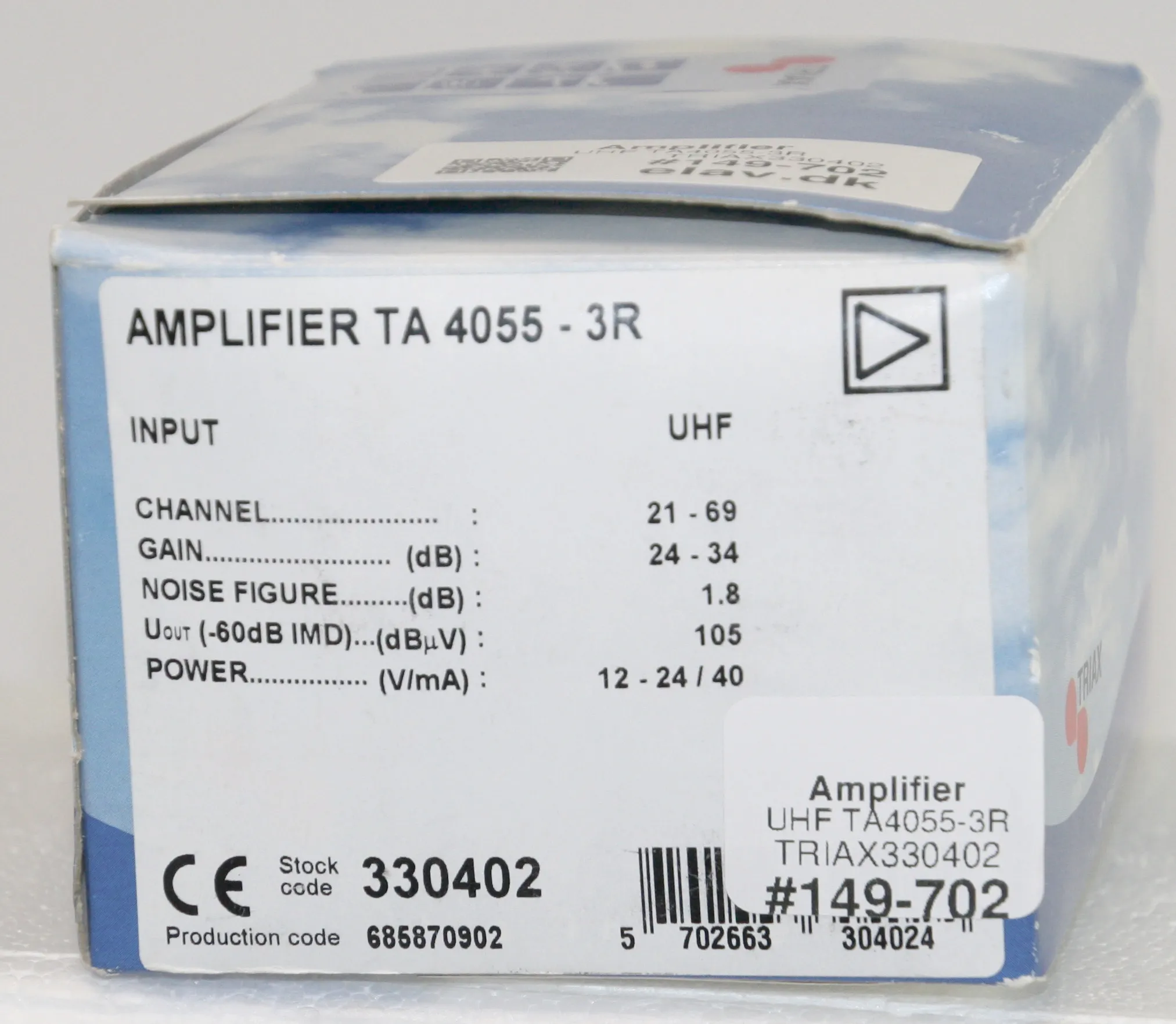 [149702] Amplifier UHF TA4055-3R