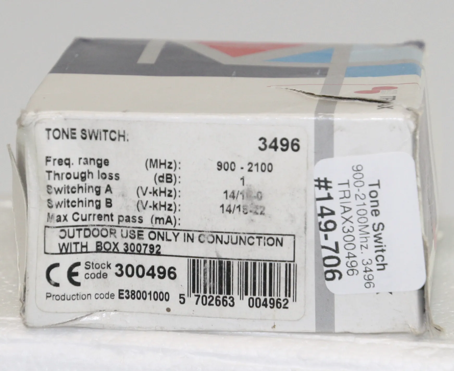 [149706] Tone Switch 900-2100Mhz. 3496