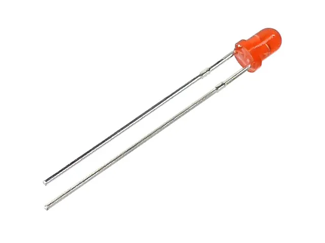 [149835] LED 3mm BLINKENDE 1,8Hz 220-330mcd 60° 3-5V 20mA RØD