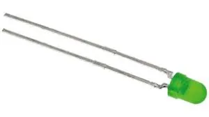 [149924] LED Diffuse Green 2mcd 25°; 3mm