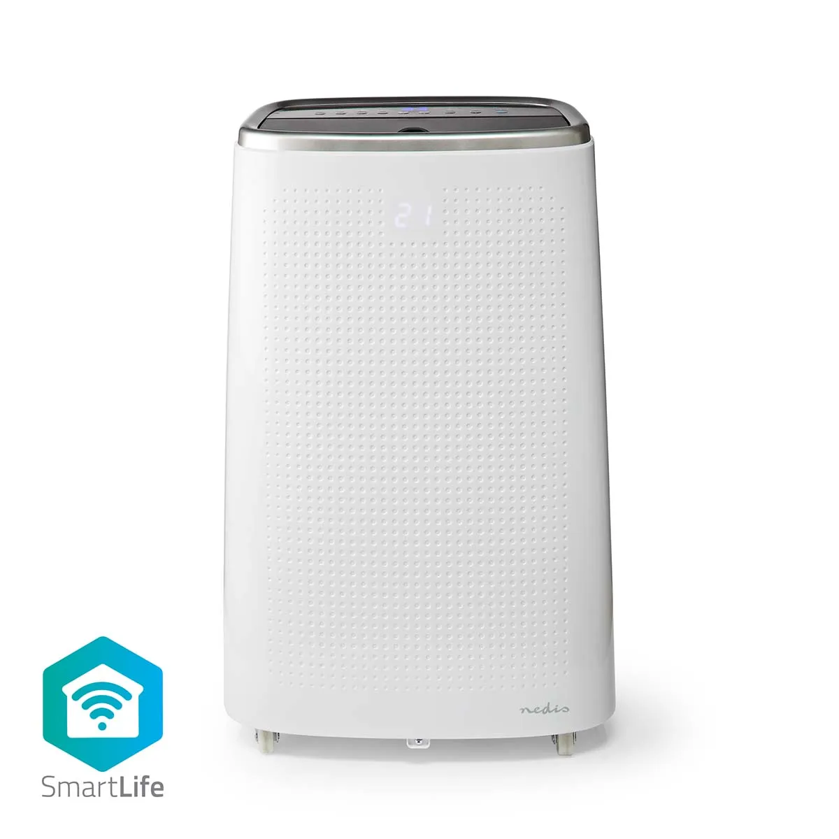 [150575] SmartLife Klimaanlæg | Wi-Fi | 14000 BTU | 120 m³ | Affugtning | Android™ / IOS | Energiklasse: A | 3-Hastighed | 65 dB | Hvid