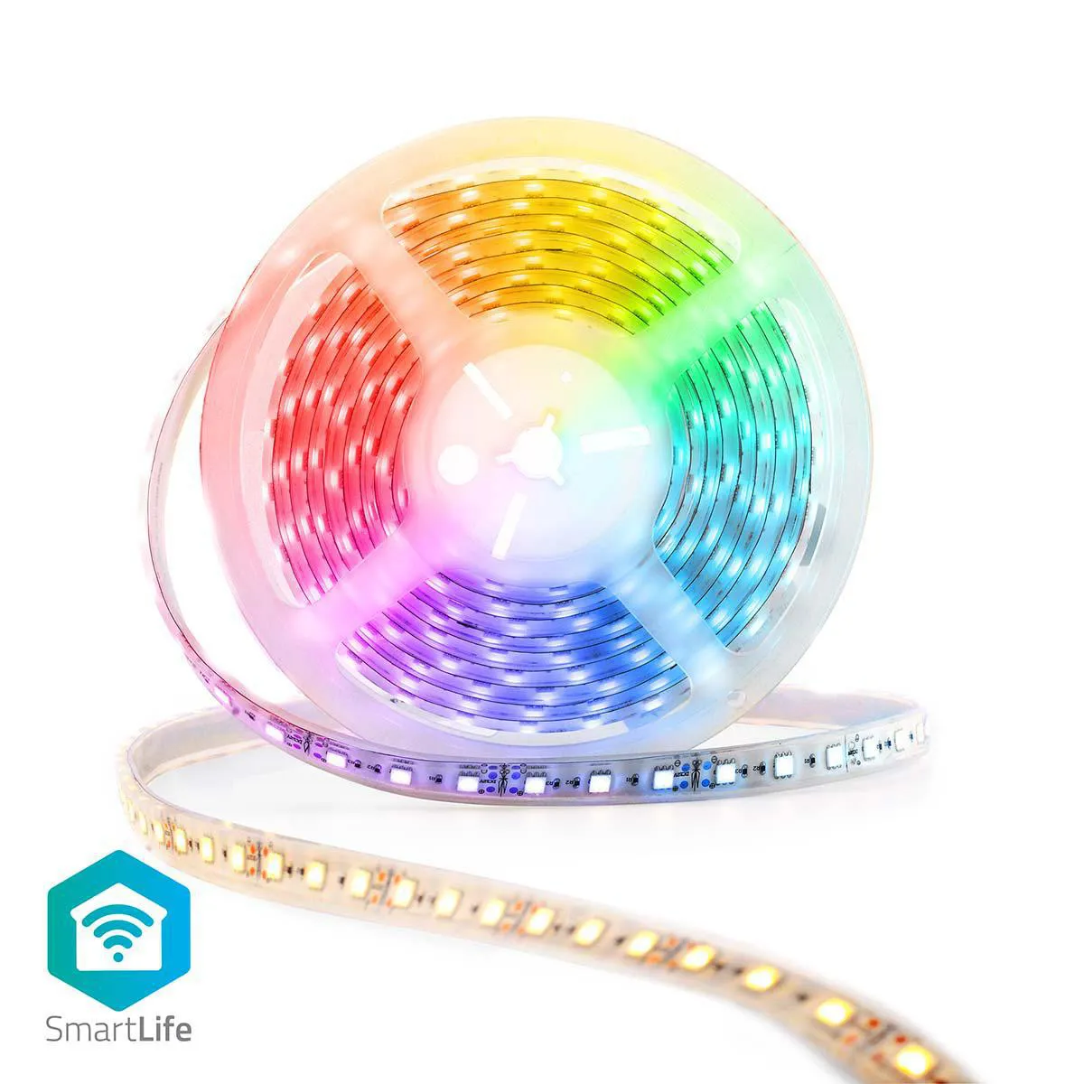 [150577] SmartLife fuld farve LED Strip | Wi-Fi | Cool Hvid / RGB / Varm Hvid | 5000 mm | IP65 | 2700 - 6500 K | 405 lm | Android™ / IOS