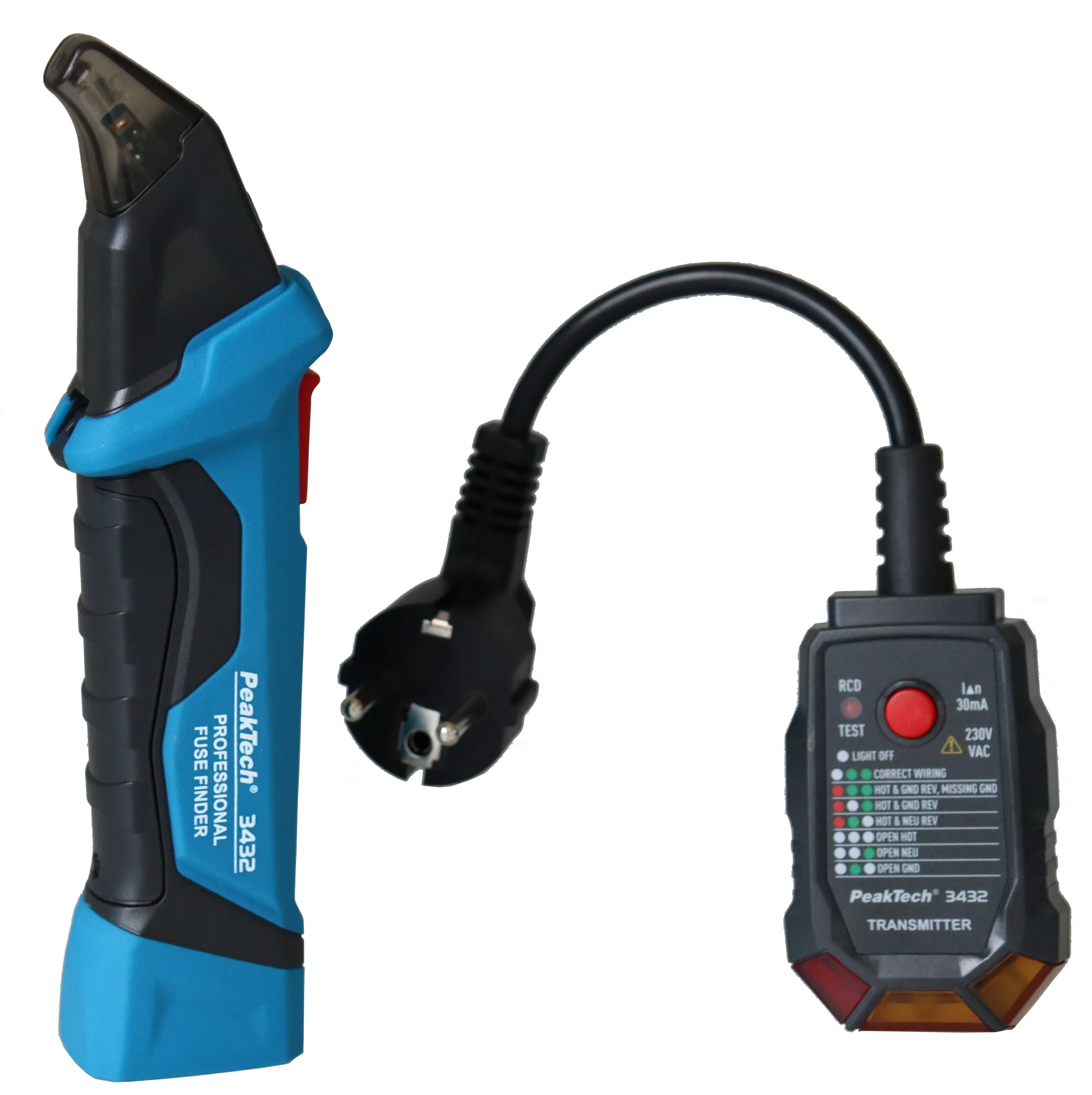 [151006] PeakTech® P 3432» Sikringssøger med RCD Tester