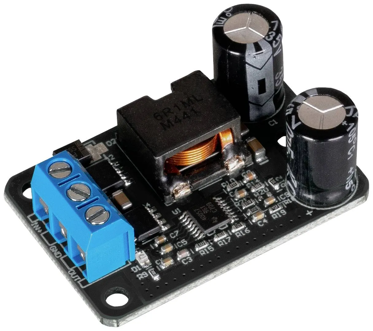 [151262] Spændingsregulator Ind 9-35VDC>Ud 5VDC