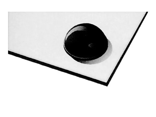 [151494] Gummifod Sort Ø=10,7x5,2mm. 20 stk.