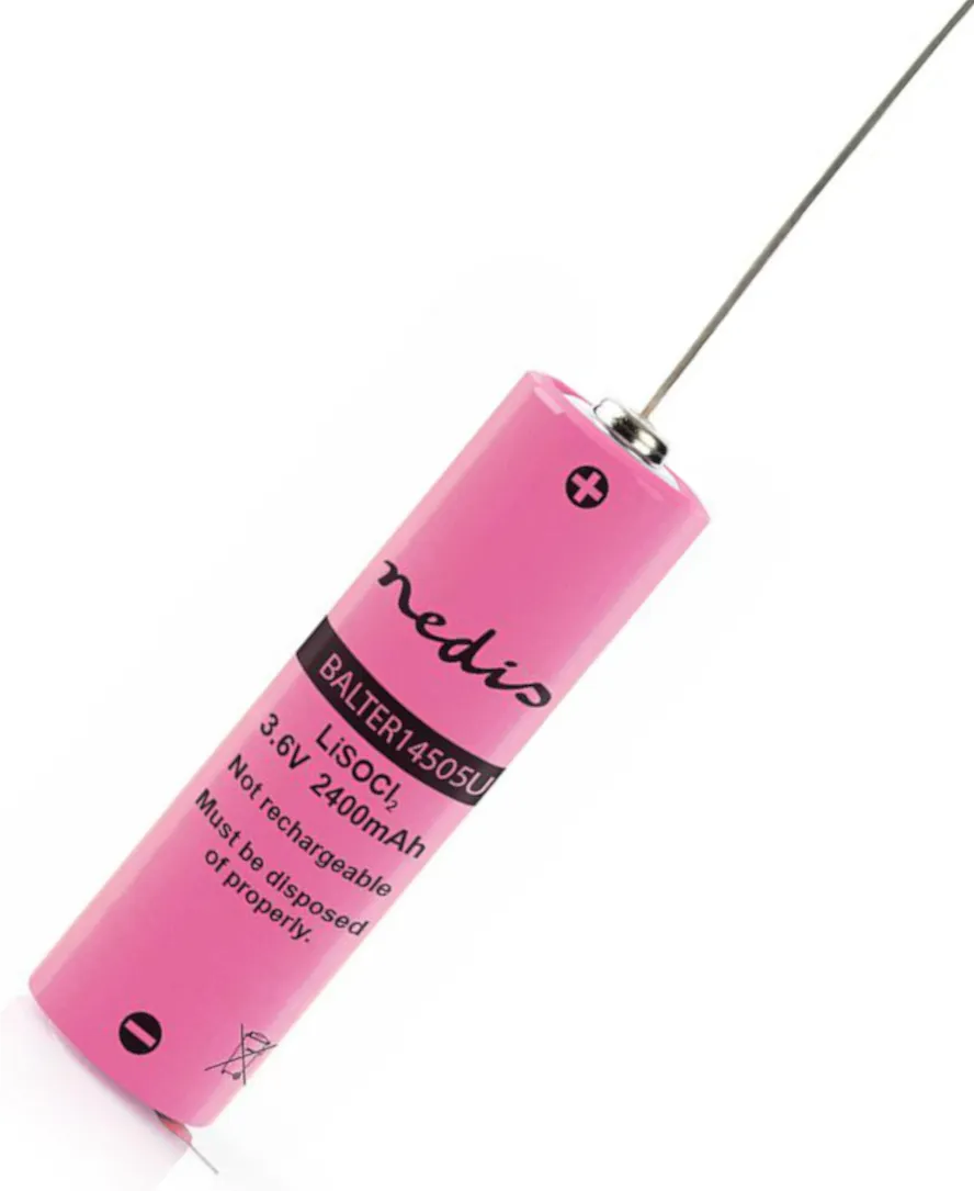 [151507] AA 14,3x50,2mm. 3,6V 2400mAh med PSP og wire(LS14500)