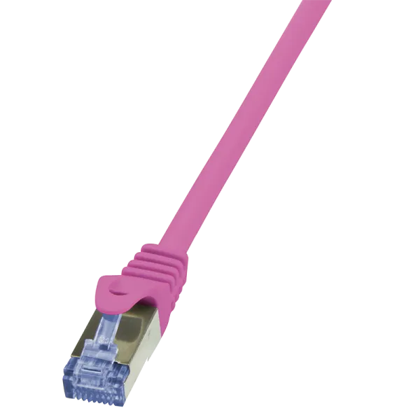 [151966] Patch cable PrimeLine, Cat.6A, S/FTP, pink, 0.5 m