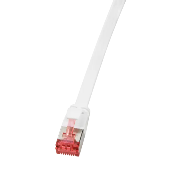 [152174] Patch cable SlimLine, flat, Cat.6A, U/FTP, white, 0.25 m