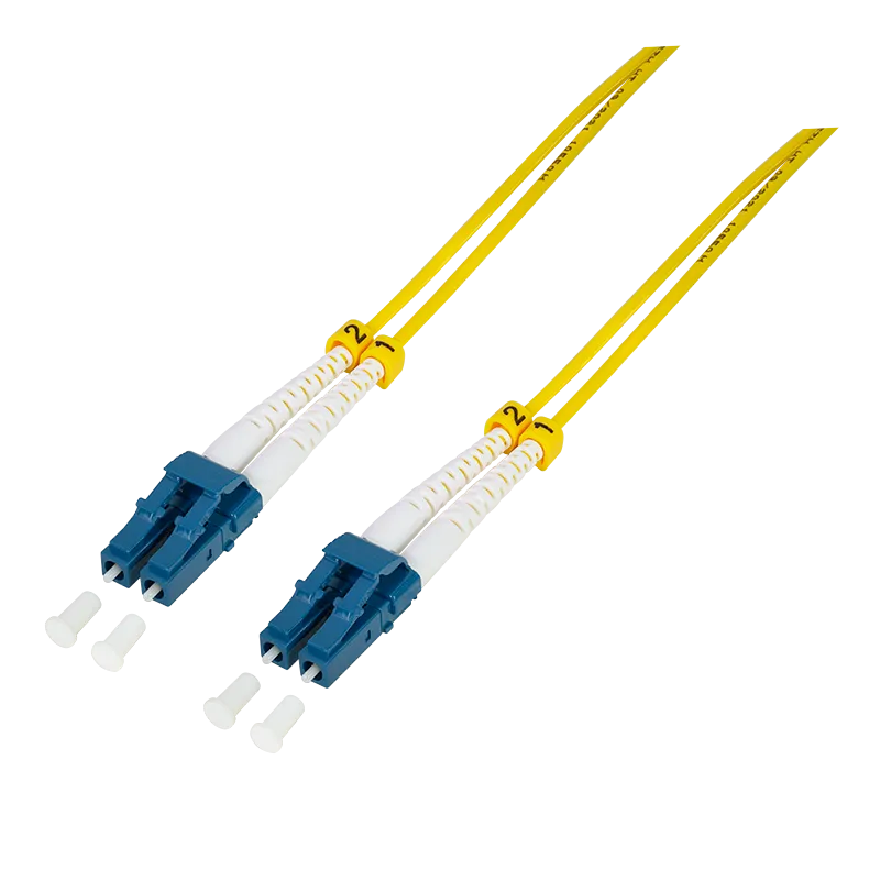 [152411] Fiber duplex patch cable, OS2, 9/125µ, LC-LC, yellow, 40 m