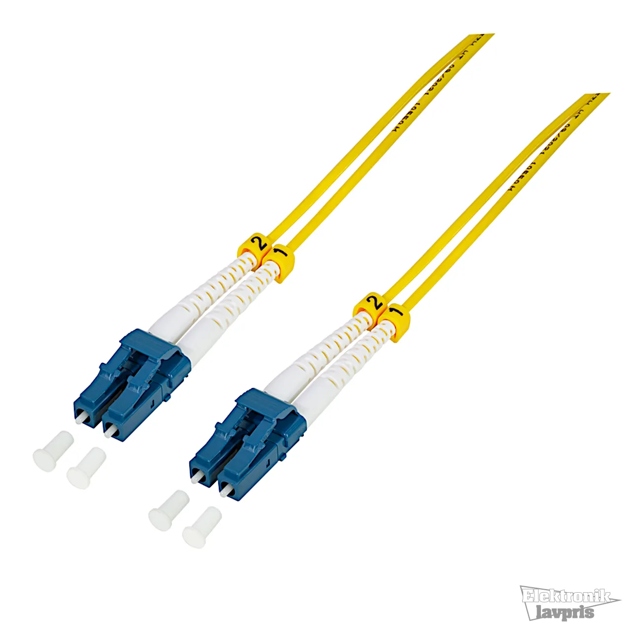 [152414] Fiber duplex patch cable, OS2, 9/125µ, LC-LC, yellow, 100 m