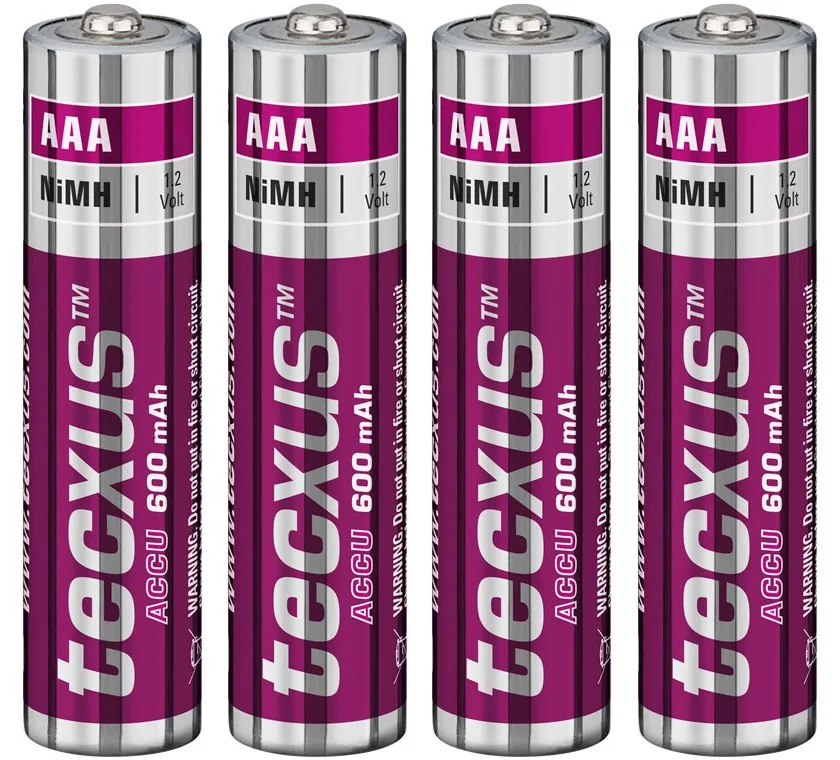 [152554] Genopladelige AAA batterier, 1.2V, 4 stk.