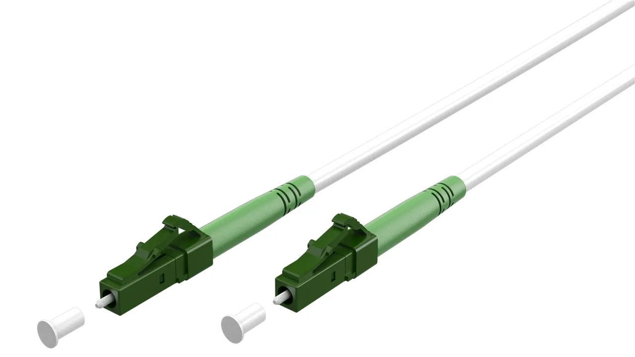 [152572] Fiberkabel (FTTH), Singlemode (OS2) LC-LC.APC,hvid (Simplex) 0.5 m
