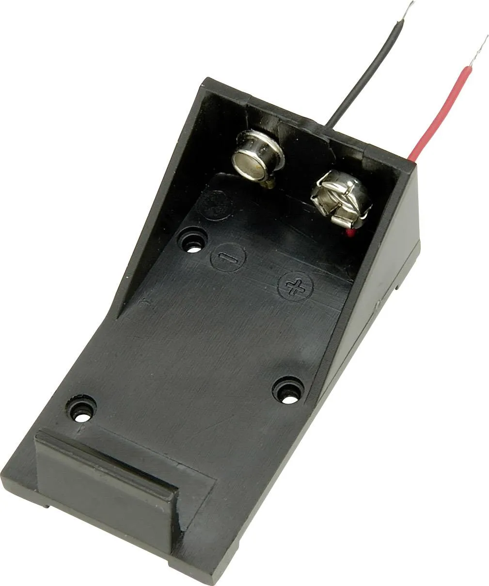 [152950] Batteriholder 1 x 9V m. ledning