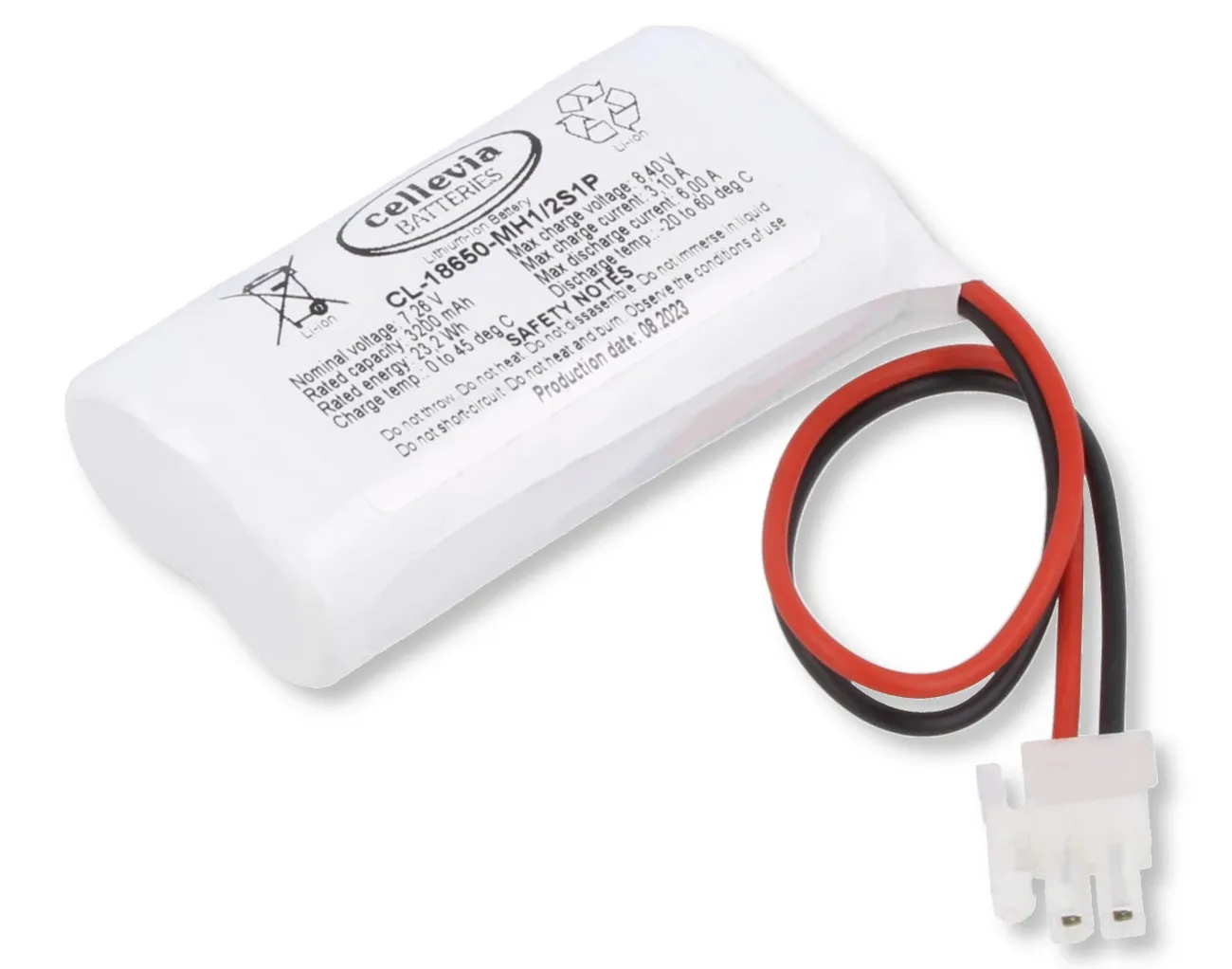 [153391] LI-ION Accu 7,26V (2x3.7V) 3200MAh