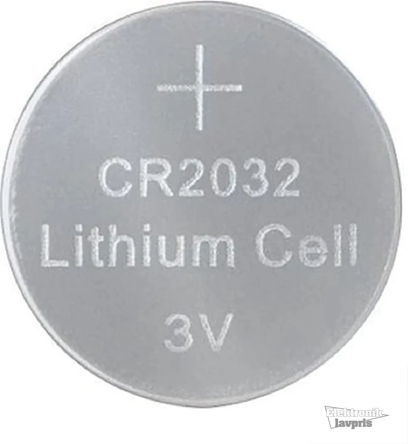 [153411] Knapcellebatterier CR2032, HyCell Lithium Batterier, 2 stk.