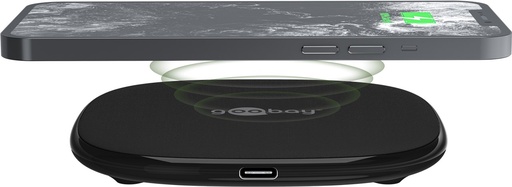 [153696] Trådløs hurtigoplader til smartphones 15 W