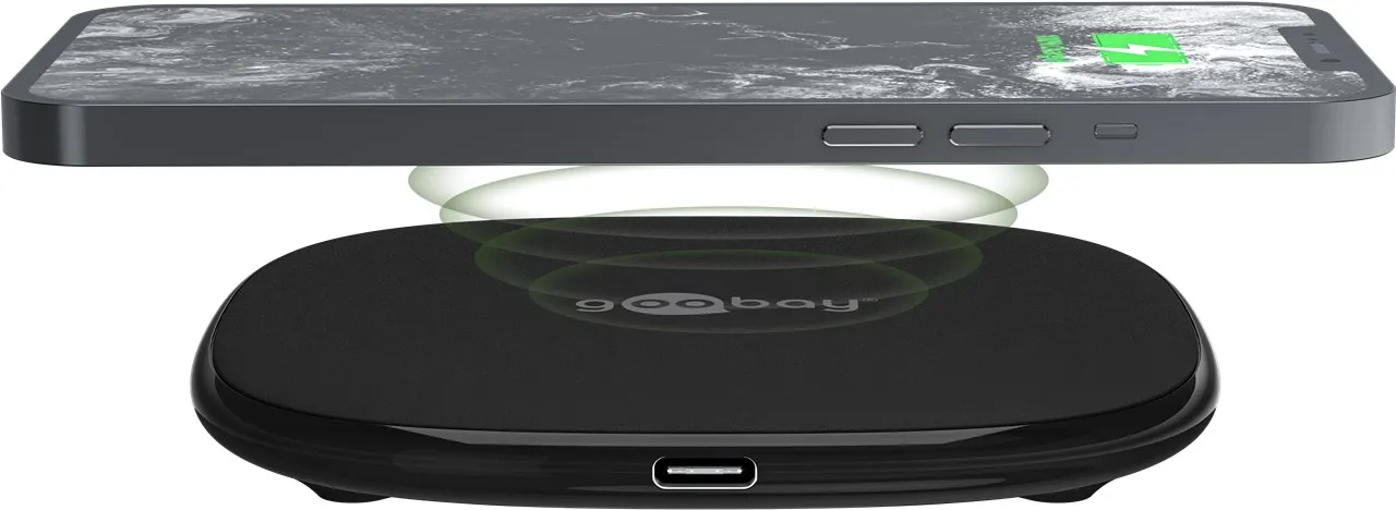 [153696] Trådløs hurtigoplader til smartphones 15 W