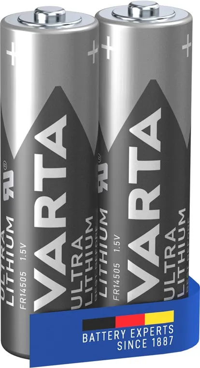 [153761] VARTA Ultra Lithium 2900mAh FR6/AA batteri, 2 stk.