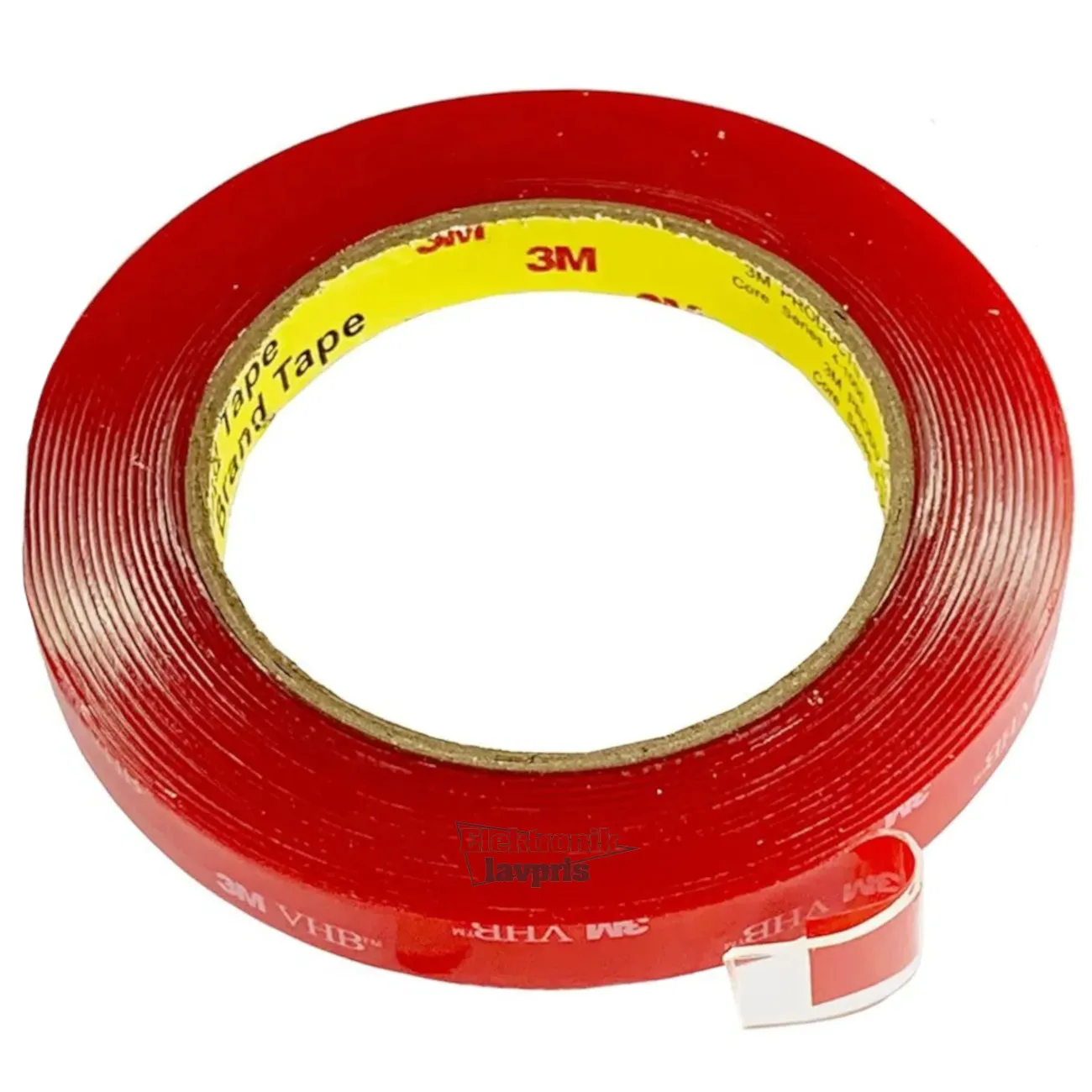 [153903] Dobbeltklæbende tape, 9mm x 0,5mm x 5,5m, transparent