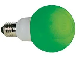 [154031] LED-lampe, GRØN 1W E27