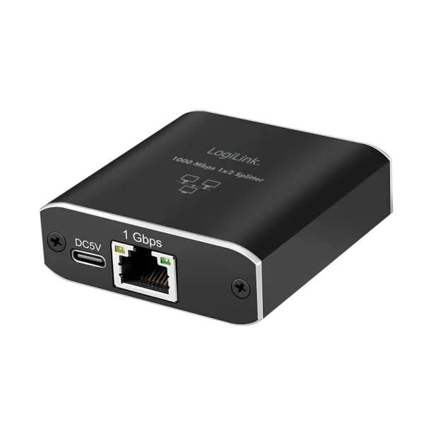 [154215] Switch,  1 til 2, 1000 Mbit/s, med USB-strøm
