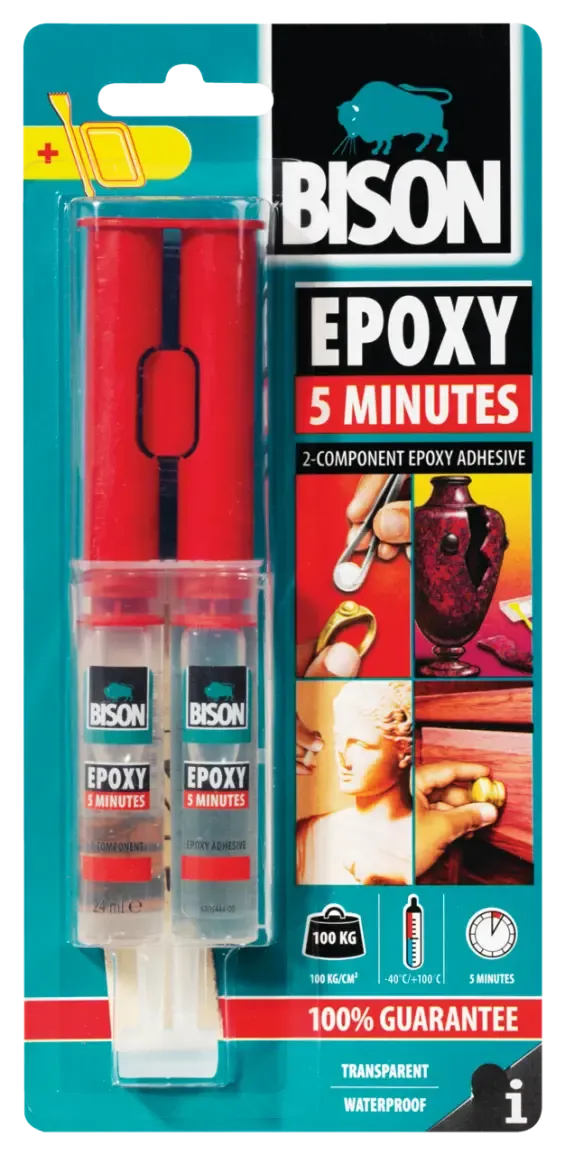 [154322] Hurtighærdende 2-komponent epoxylim, 24ml