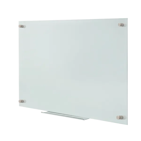 [154638] Whiteboard af glas, magnetisk, væghængt, 90x60 cm, rammeløs