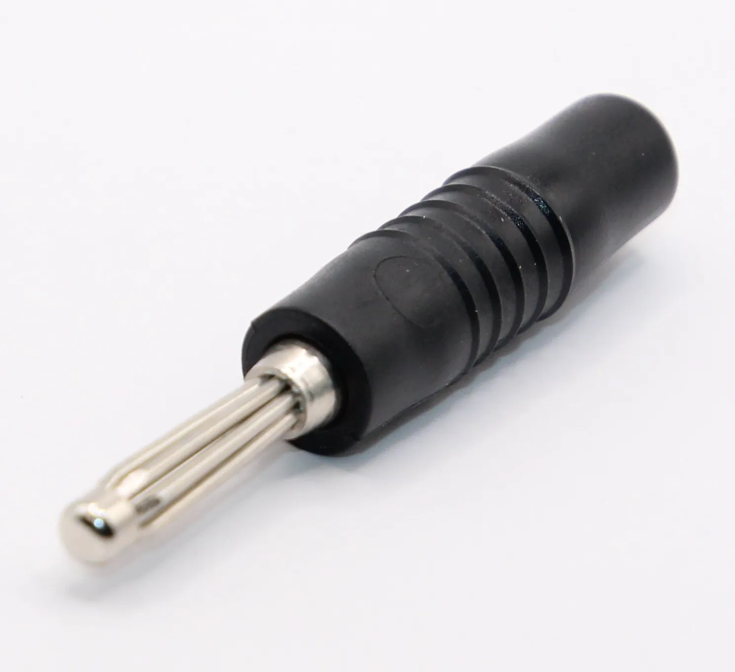 [154997] Bananstik 4mm. Sort/Lodde