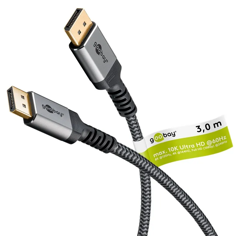 [155115] DisplayPort-kabel 2.1, 80 Gbit/s 3 m
