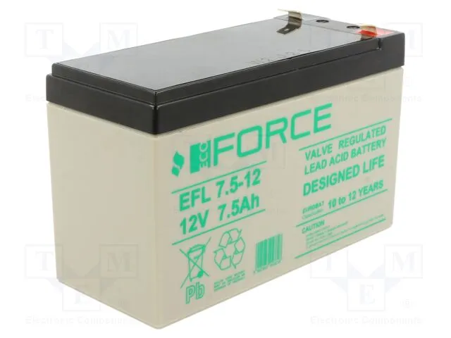 [155371] YUASA Bly Battery 12V/7,5 Ah