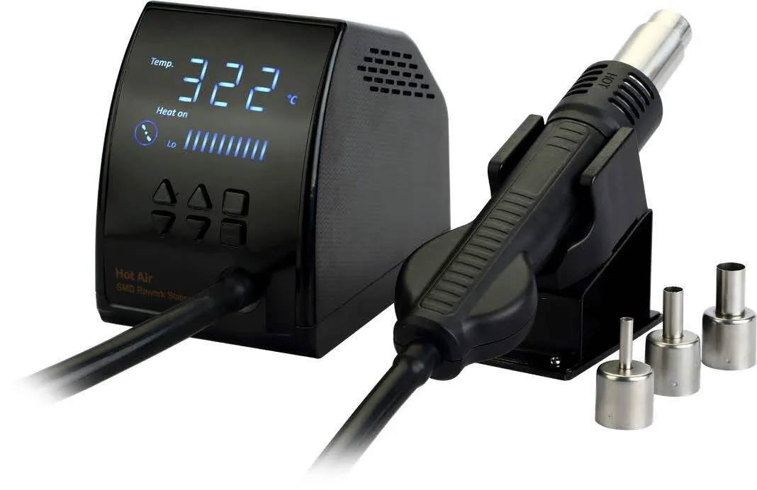 [155519] Loddestation SMD, varmluft med display