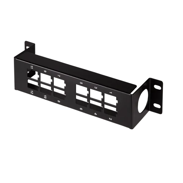 [155807] Beslag til 12 Keystone-moduler, 10"" eller vægmontering
