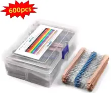 [156034] Modstandssortiment Metalfilm 1% 1/4W - 0207 - 600 stk.