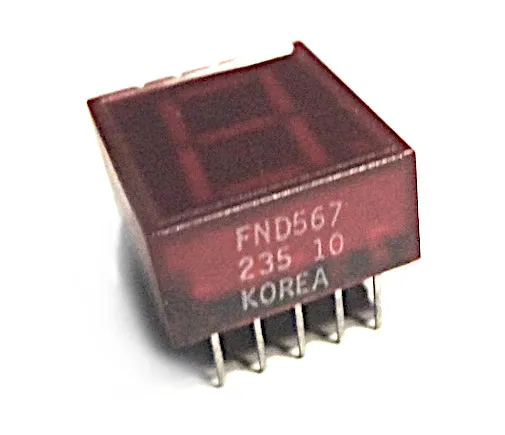 [160682] 7Seg 12,7mm CA Red