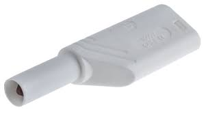 [156140] Sikkerhedsbanan stik 4mm Han/Hun HVID
