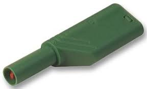 [156137] Sikkerhedsbanan stik 4mm Han/Hun GRØN