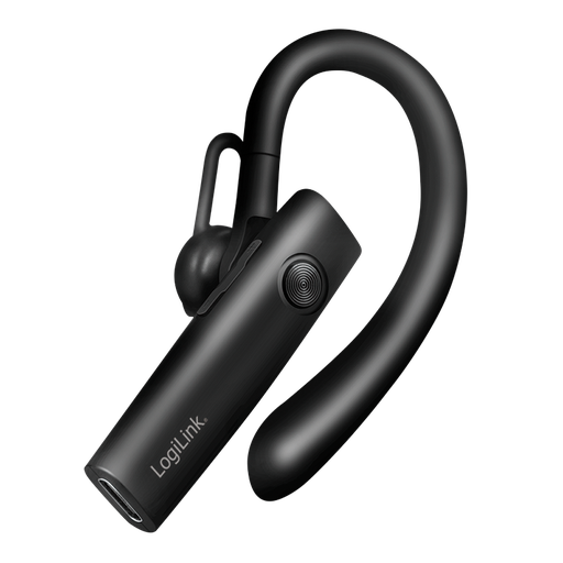 [156340] Trådløst monoheadset med øreclips, BT 5.4, USB-C, 100 timer