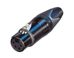 [156072] NEUTRIK 4 POL XLR CONNECTOR HUN BLACK