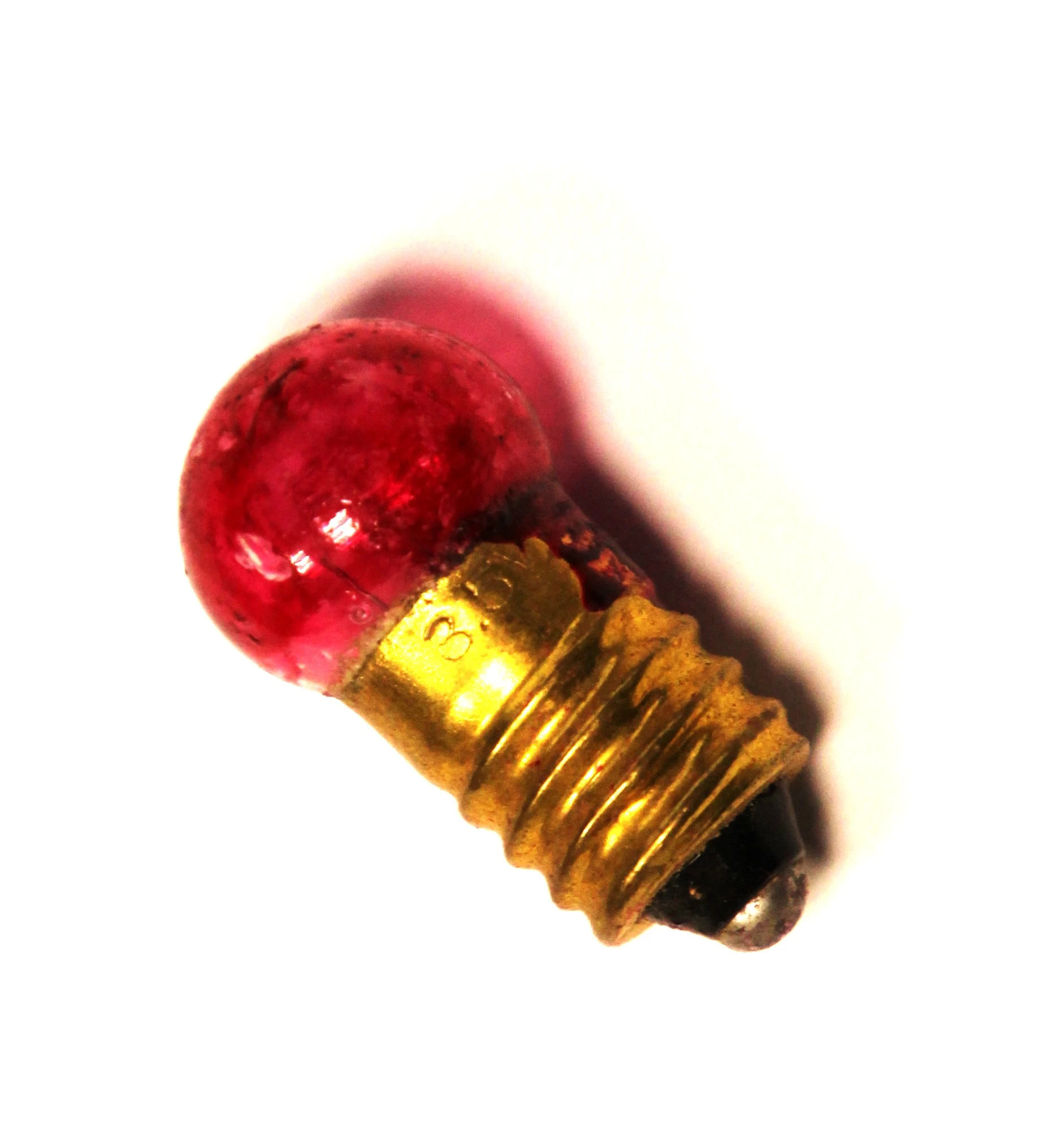 [156265] E10-Kuglelampe 3,5V 300mA 1W Ø=12x24mm. RØD 