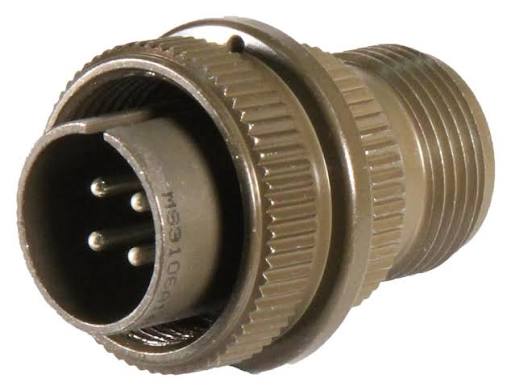 [160852] AMPHENOL 4-pin male plug 14S