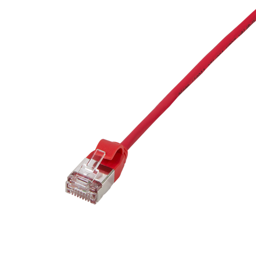 [160882] Patch cable SlimLine, Ultraflex, Cat.6A, U/FTP, red, 0.2 m