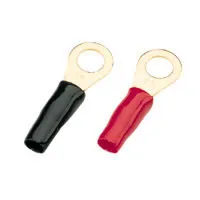 [30521] Ringe 8.3mm hul - for 5mm kabel (2 sorte + 2 røde)