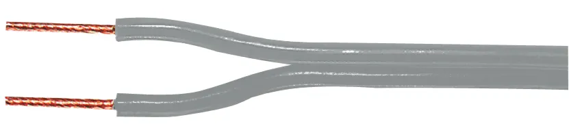 [30785] kabel 2 x 0.66mm², grå CCA
