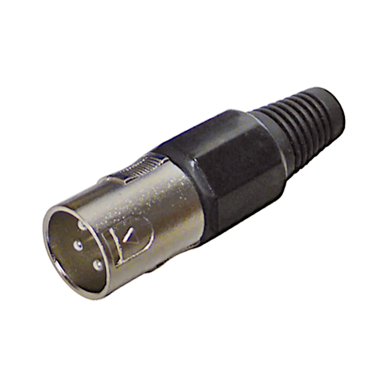 [48874] XLR han, 3-pol, sort