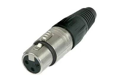 [48883] 3-pol XLR HUN NEUTRIK SØLV