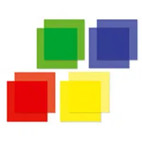 [49429] Farvefilter sortiment 4 stk. 190x190mm. PAR56