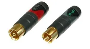 [49989] Neutrik profi phono-stik, RØD + SORT